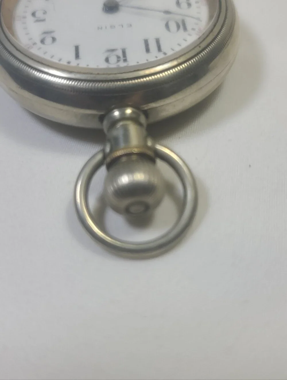 Elgin National Watch Co. Nickel Silver Pocket Watch For Parts Or Repair